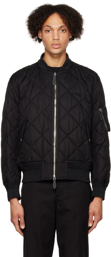 burberry quilted bomber jacket